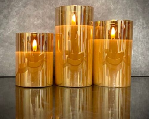 The Light Garden Radiance Classic Trio Champagne Set of 3