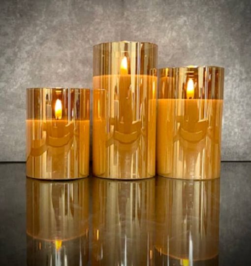 The Light Garden Radiance Classic Trio Champagne Set of 3