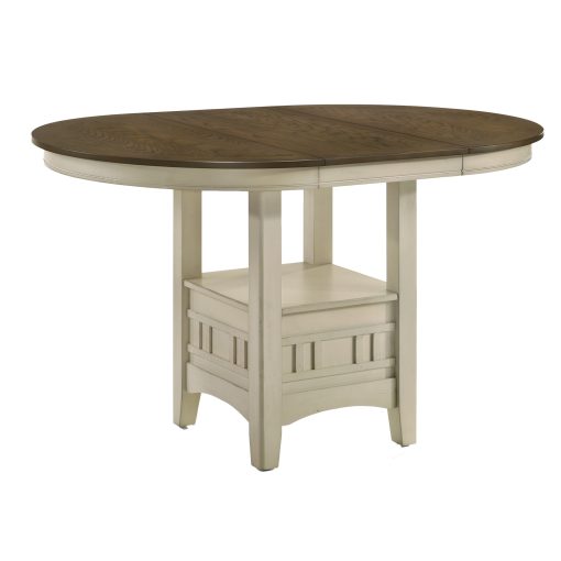 Intercon Mission Casual Rustic White and French Oak Counter Table