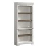 Intercon Drake Rustic White and French Oak 76" Bunching Bookcase