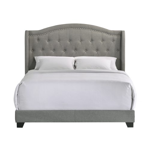 Intercon Rhyan Smoke Finish Upholstered Bed - Image 10