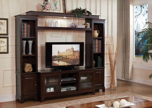 Acme Halden Merlot Entertainment Center - Image 2