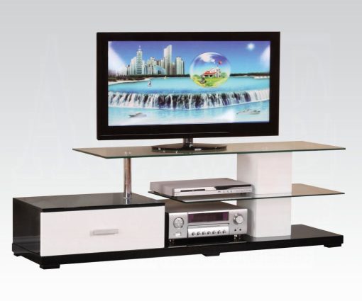 Acme Ivana White & Black TV Stand