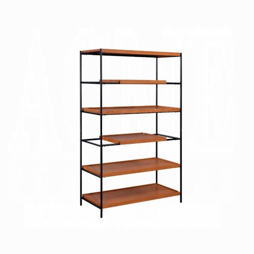 Acme Oaken Honey Oak & Black Bookshelf - Image 2
