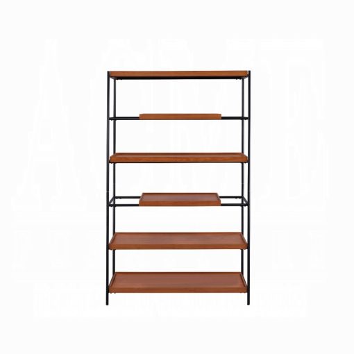 Acme Oaken Honey Oak & Black Bookshelf - Image 3
