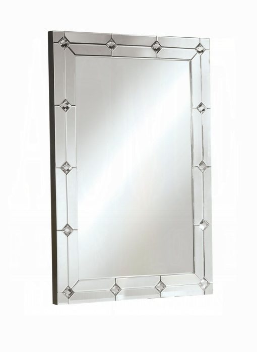 Acme Hessa Mirrored & Faux Rhinestones Accent Mirror