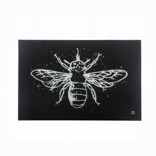 Acme Talisha Smoky Glass & Faux Crystal Butterfly Wall Art with Led - Image 2