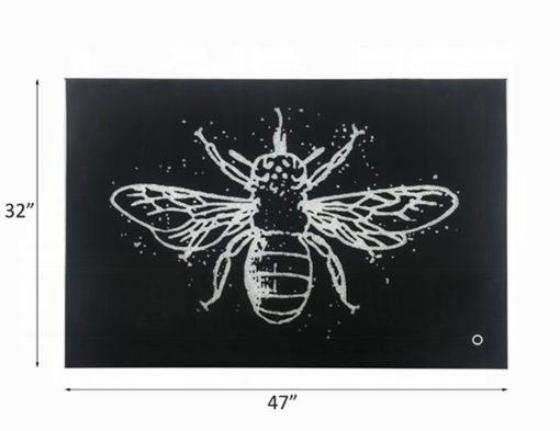 Acme Talisha Smoky Glass & Faux Crystal Butterfly Wall Art with Led - Image 5