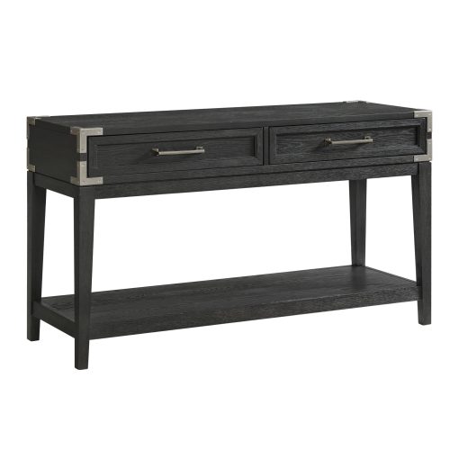 Intercon Laguna Weathered Steel Sofa Back Table