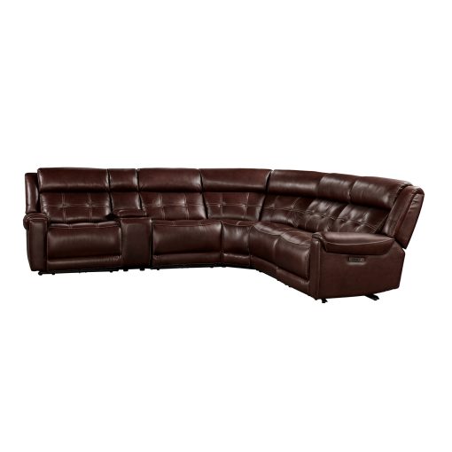 Intercon Regis Dual-Power Sectional | Baron Redwood - Image 2