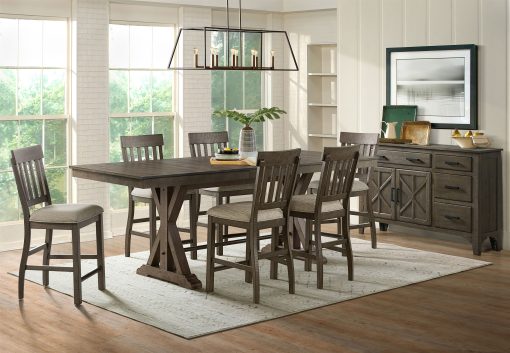Intercon Sullivan Burnished Clay Slat Stool - Image 3