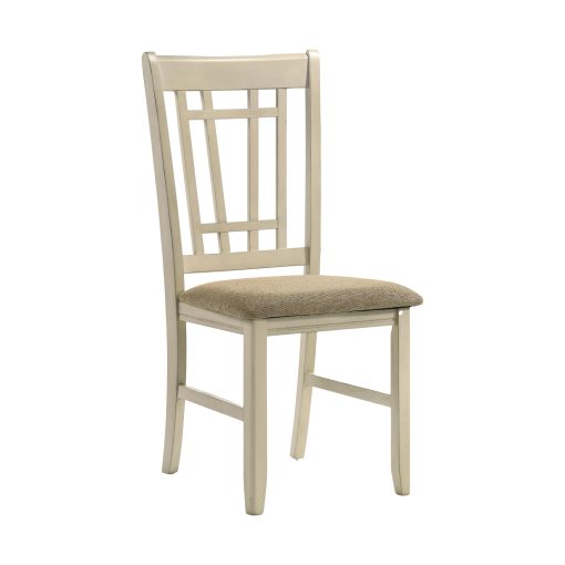 Intercon Mission Casual Rustic White and French Oak Lattice Chair