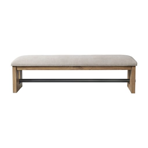 Intercon Landmark Weathered Oak Backless Bench - Image 2