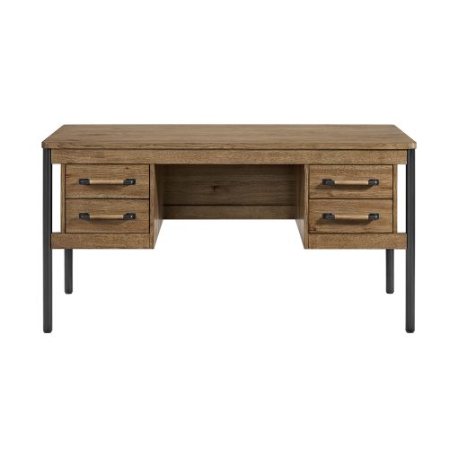 Intercon Norcross Hickory 60" Half Ped Desk - Image 2