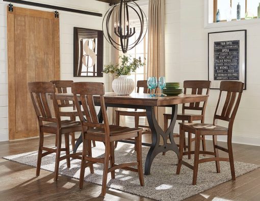 Intercon District Copper Slat Stool - Image 2