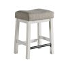 Intercon Drake Rustic White and French Oak Backless Stool
