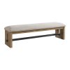Intercon Landmark Weathered Oak Backless Bench