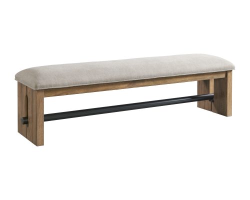 Intercon Landmark Weathered Oak Backless Bench