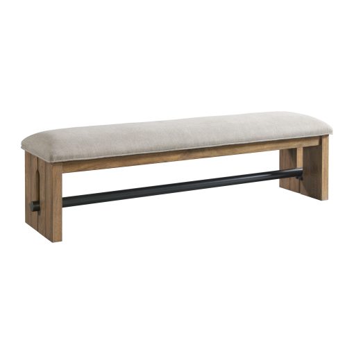 Intercon Landmark Weathered Oak Backless Bench
