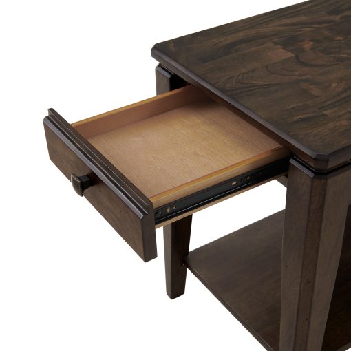 Intercon Kauai Brushed Mango Wood Chairside Table - Image 3