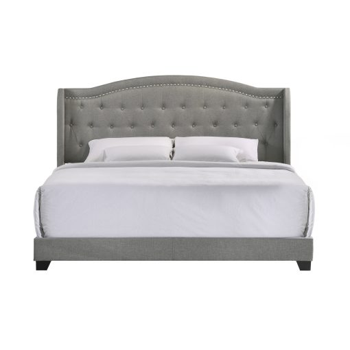 Intercon Rhyan Smoke Finish Upholstered Bed - Image 14