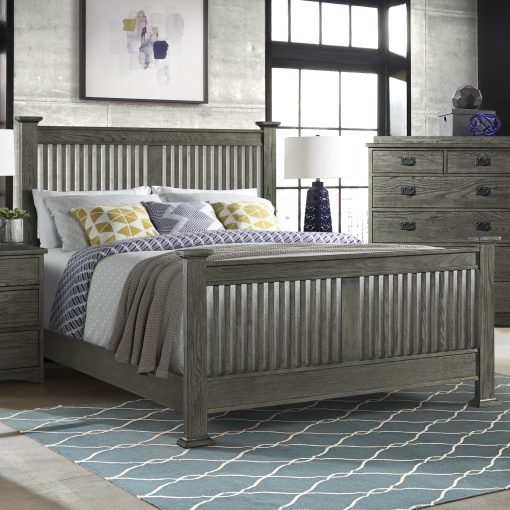 Intercon Oak Park Queen Slat Bed