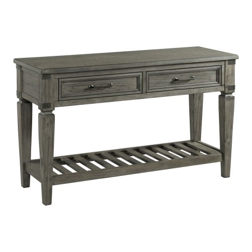 Intercon Foundry Brushed Pewter Sofa Back Table