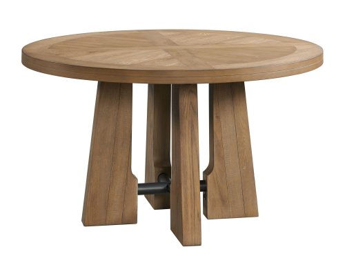 Intercon Landmark Weathered Oak Round Dining Table