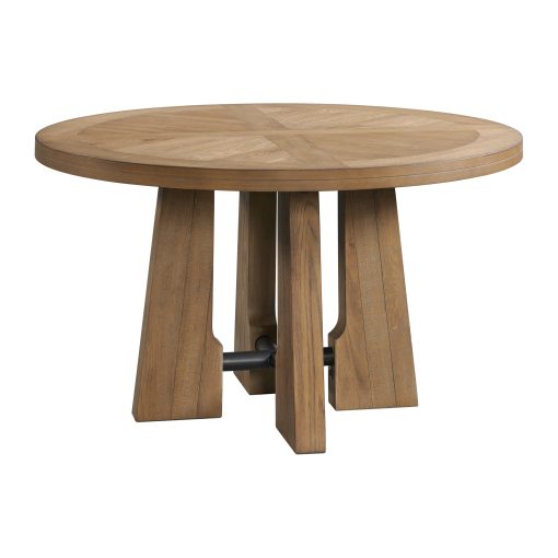 Intercon Landmark Weathered Oak Round Dining Table