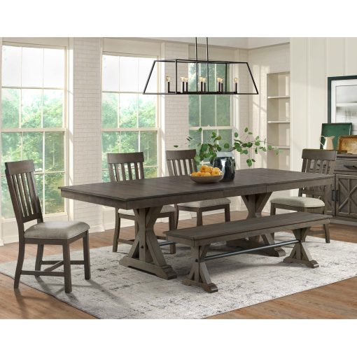 Intercon Sullivan Trestle Burnished Clay Dining Table - Image 5