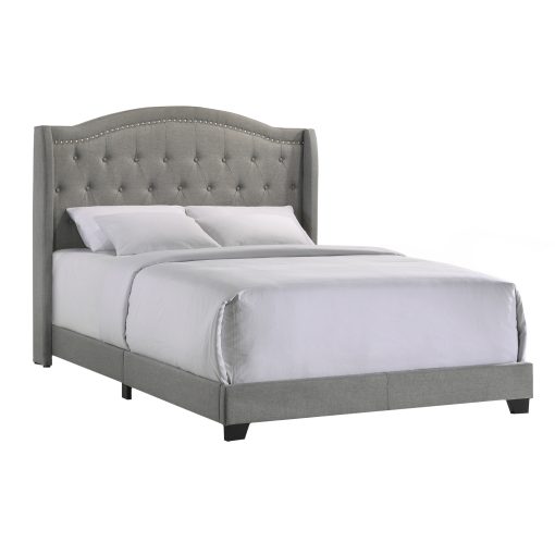 Intercon Rhyan Smoke Finish Upholstered Bed - Image 9