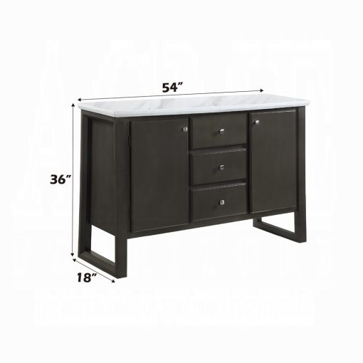 Acme Gray Oak Madan Server - Image 8