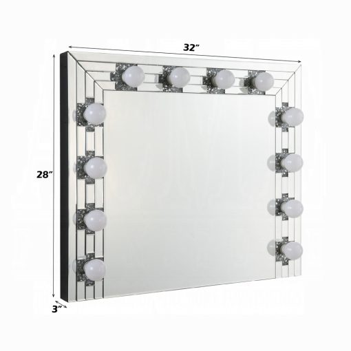 Acme Noralie Acrylic Glass Accent Mirror - Image 6