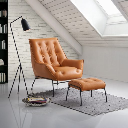 Acme Zusa Accent Chair & Ottoman