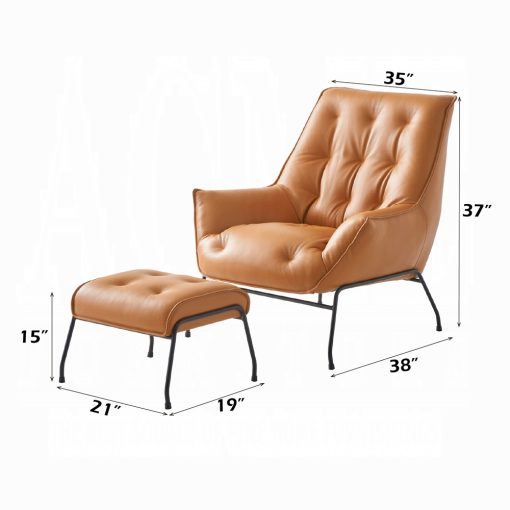 Acme Zusa Accent Chair & Ottoman - Image 6