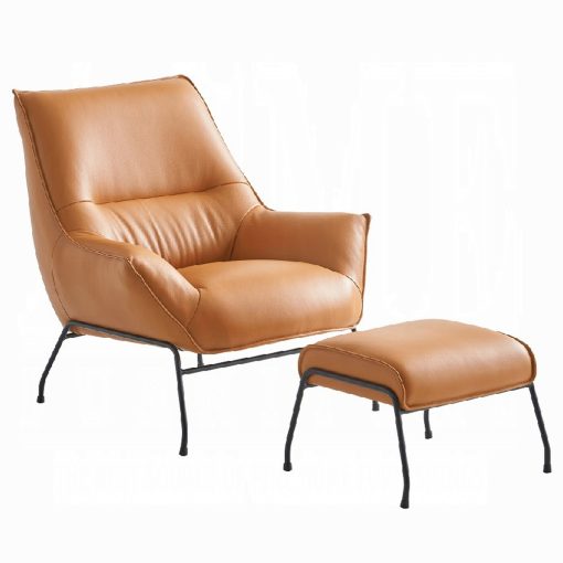 Acme Jabel Accent Chair & Ottoman - Image 2