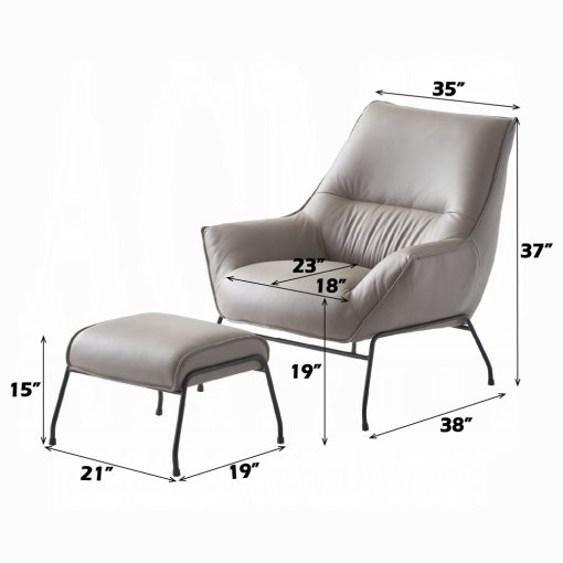 Acme Jabel Accent Chair & Ottoman - Image 19