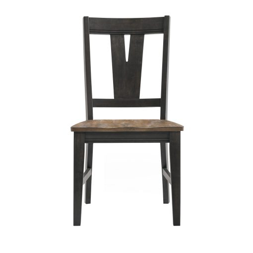 Intercon Harper Brushed Brown and Pecan Splat Chair - Image 2