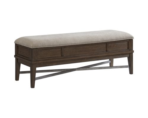Intercon Preston Weathered Vintage Oak Storage Bench