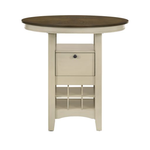Intercon Mission Casual Rustic White and French Oak Pub Table - Image 2
