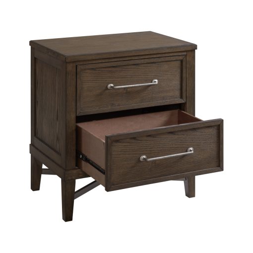 Intercon Preston Weathered Vintage Oak Nightstand - Image 3