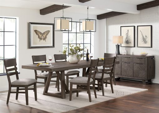 Intercon Hearst Reclaimed Chevron Panel Chair - Image 4