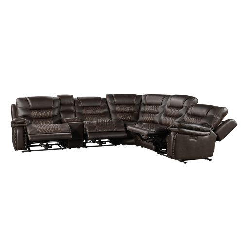 Intercon Cody Dual-Power Sectional Set | Dark Brown - Image 3