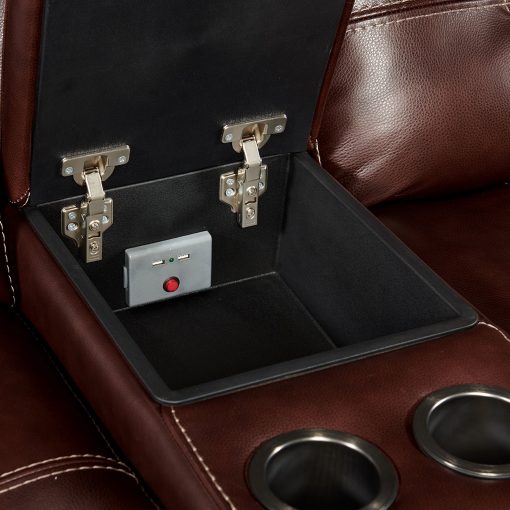 Intercon Regis Dual-Power Sectional | Baron Redwood - Image 5