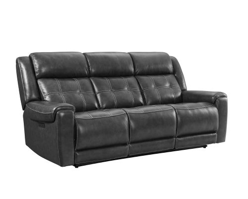 Intercon Regis Dual-Power Sofa | Baron Charcoal