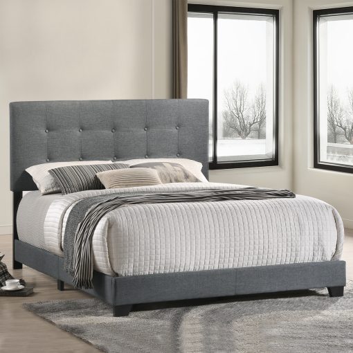 Intercon Addyson Gunmetal Upholstered Bed - Image 9