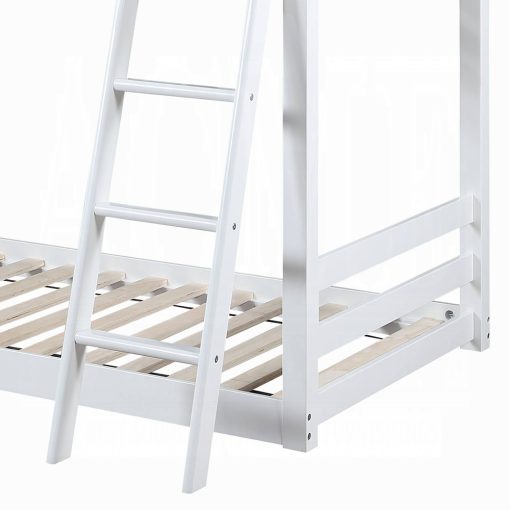 Acme Solenne White & Pink Twin/Twin Bunk Bed - Image 5