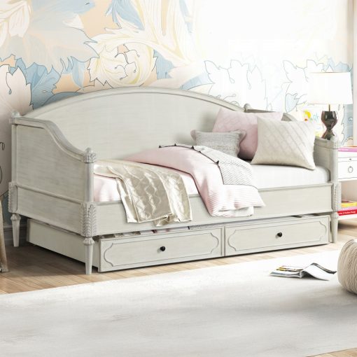 Acme Lucien Antique White Daybed (Full)