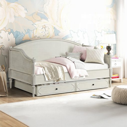Acme Lucien Antique White Daybed (Full) - Image 6