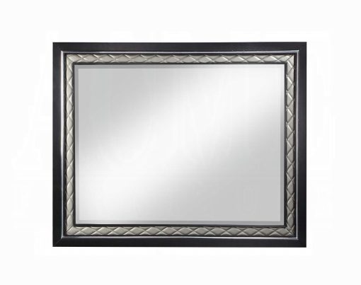 Acme Nicola Silver Synthetic Leather & Black Mirror - Image 2